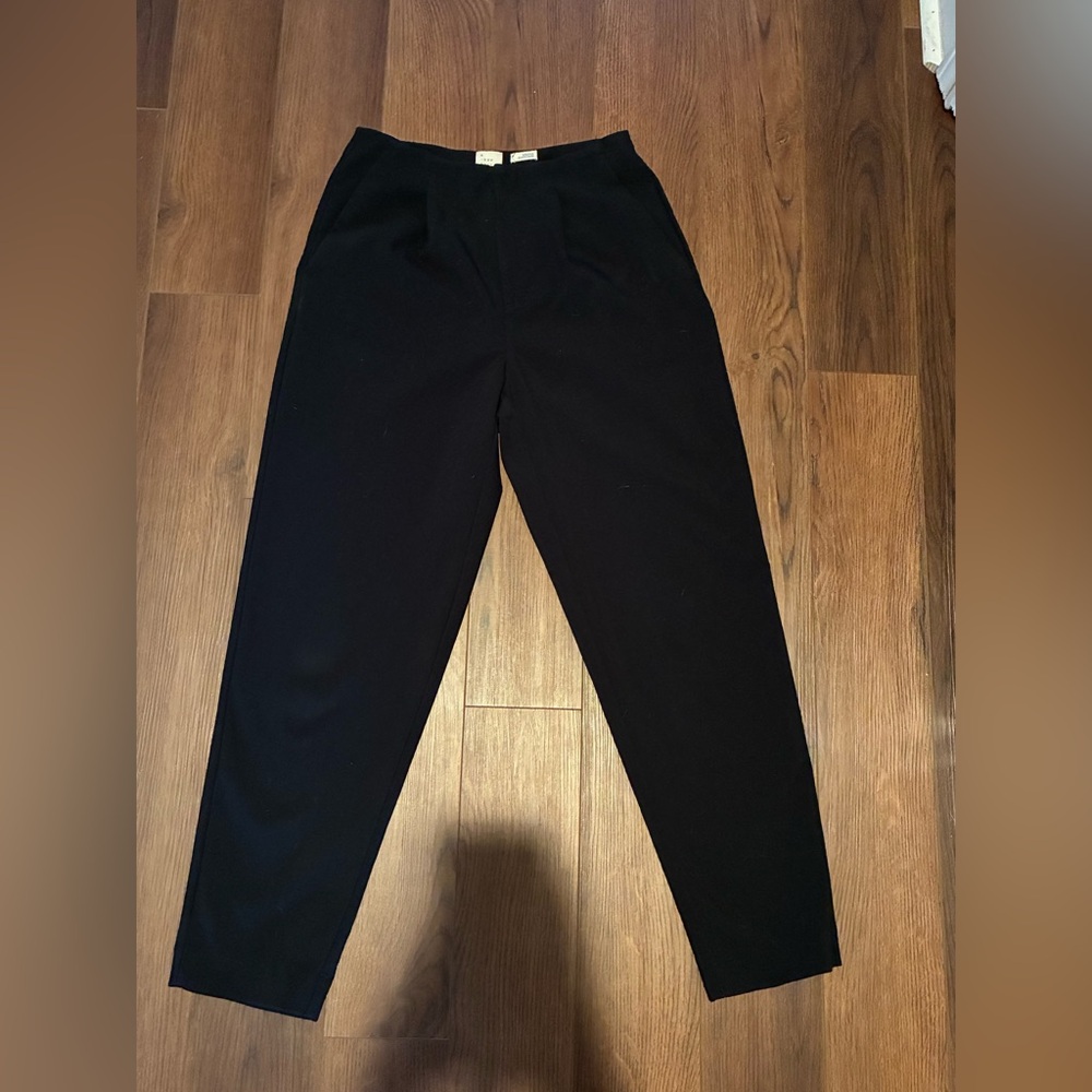 Target, A New Day, Black Trouser Pleated Office Pants Tapered Leg